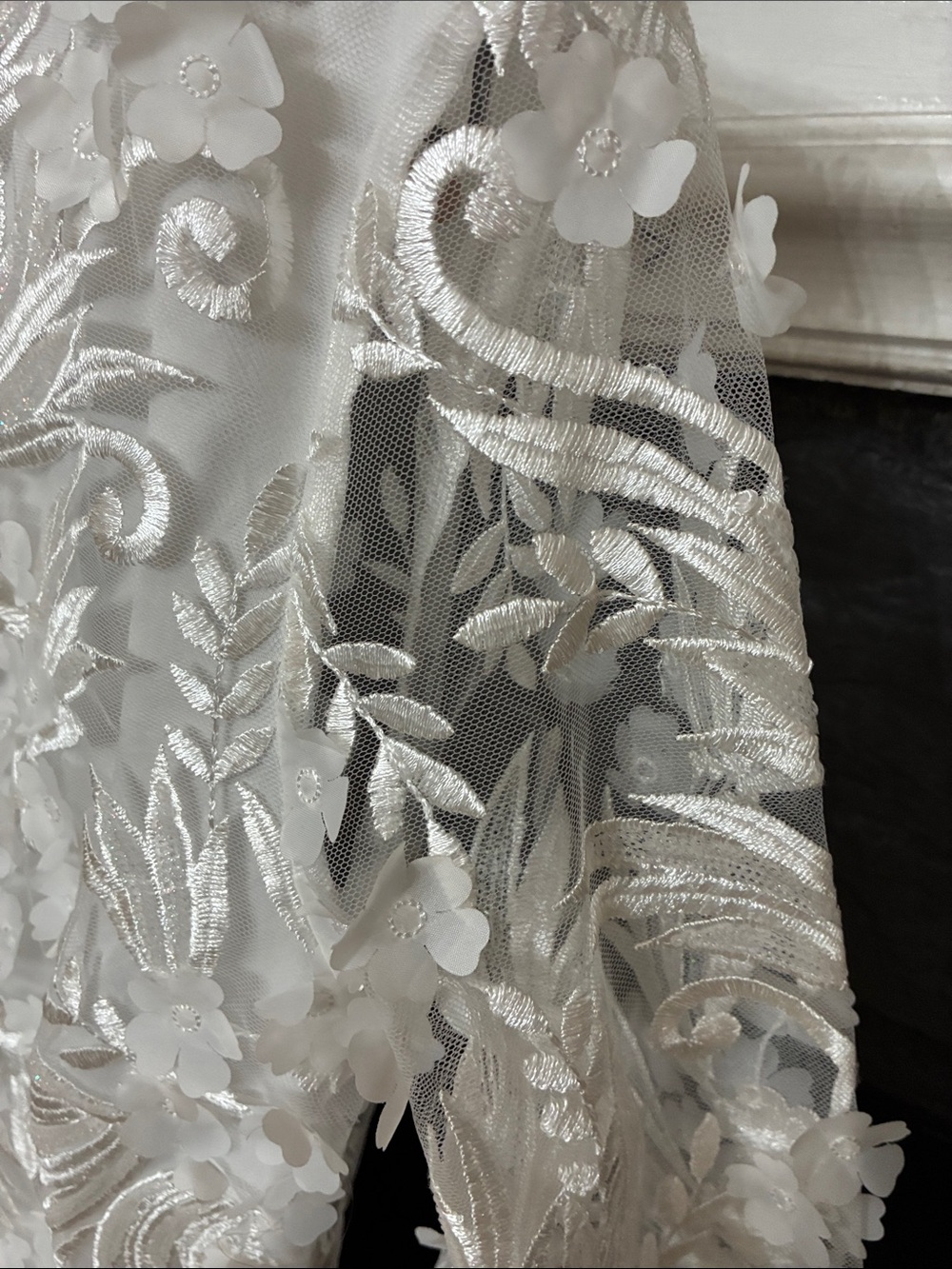 Fashion Nova White Embroidered Lace Jumpsuit Romper - Picture 9 of 16